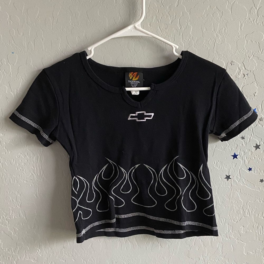 Black Chevy Crop top